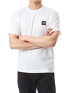 Stone Island Basic Round T-Shirt with Logo Patch/101524113 A0001 124511348 [P]
