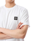 Stone Island Basic Round T-Shirt with Logo Patch/101524113 A0001 124511348 [P]