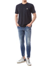 STONE ISLAND Basic T-Shirt mit Logo-Patch 124511346 [P]