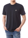 STONE ISLAND Basic T-Shirt mit Logo-Patch 124511346 [P]