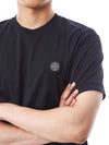 STONE ISLAND Basic T-Shirt mit Logo-Patch 124511346 [P]