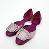 Roger Vivier Satin Flat Shoes 119652 [P]