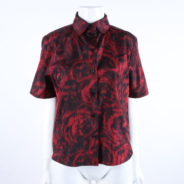CHRISTIAN DIOR Seiden Kurzarmhemd 119457