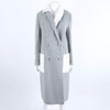 Fendi Mink Trimmed Cashmere Coat 119371 [P]