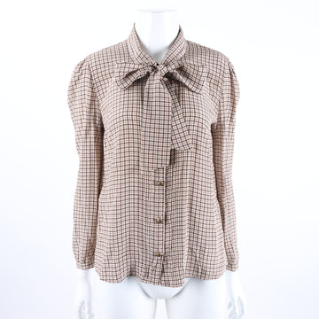 PRADA Seidenbluse mit langen Ärmeln 118970