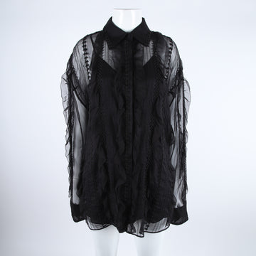 VALENTINO Seidenbluse mit langen Ärmeln 118553