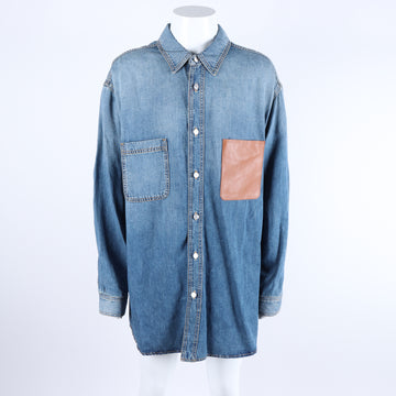 Balenciaga Long Sleeve Denim Shirt 118444