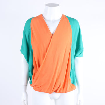 HERMES V-Ausschnitt Seidenbluse 118296