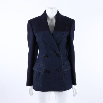 ALEXANDER MCQUEEN Denim-Colorblock-Jacke 118197
