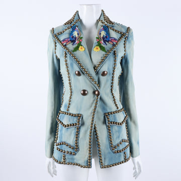 GUCCI Denim-Stud-Jacke 117671