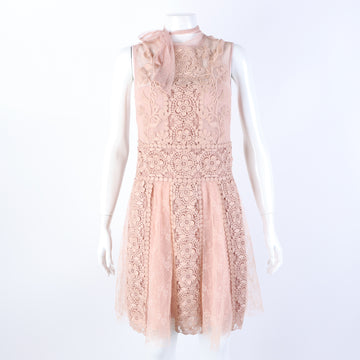 Valentino Red Lace Dress 117633