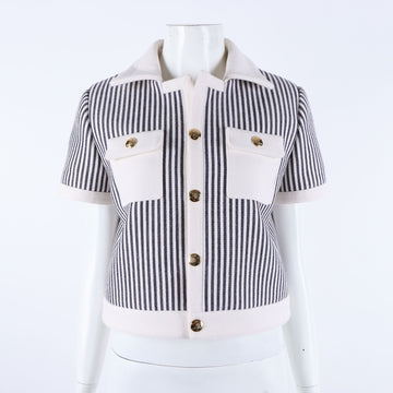 CELINE Streifen Kurzarmjacke 117618