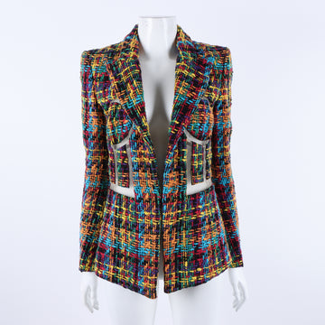Balmain Tweed Sheer Jacket 117583