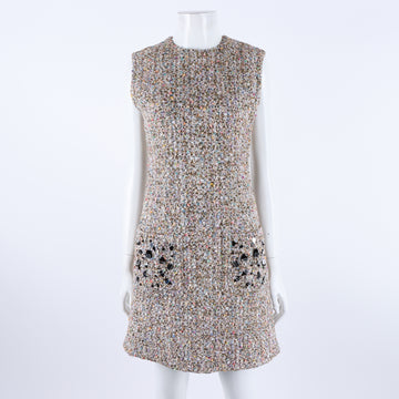 LOUIS VUITTON Tweed-Kleid 117582