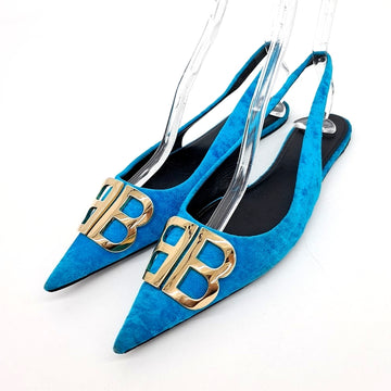 Balenciaga Velvet Flat Slingbacks 4026805 [P]