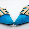 Balenciaga Velvet Flat Slingbacks 4026805 [P]