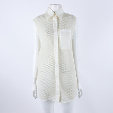 ACNE STUDIOS Akne Studios Lochmuster Ärmelloses Hemd 4026793