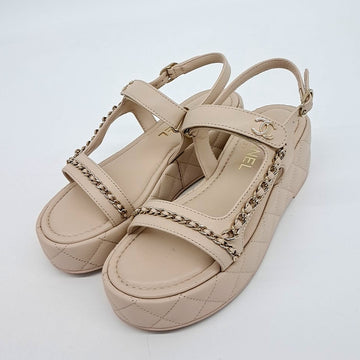 CHANEL Plattform Ketten Sandalen 4026633 [P]