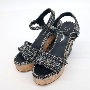 CHANEL Tweedsandaletten 4026621