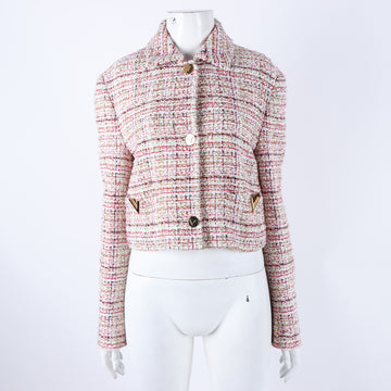 VALENTINO バレンティノ ツイード クロップ ジャケット 4026078 [P]