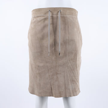 Fabiana Filippi Leather Elastic Waist Skirt 4025696