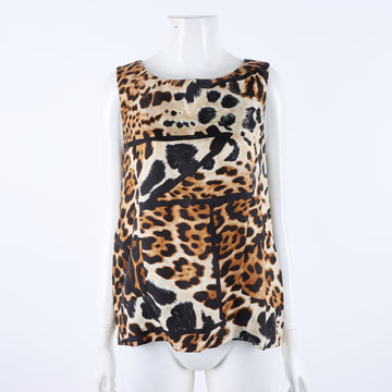 SAINT LAURENT Seiden-Ärmelloses Oberteil 4024938