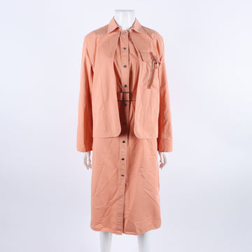 HERMES ロングシャツワンピース 4024827 [P]