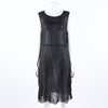 Chanel Sheer Knit Short Sleeve Dress 4024935 [P]