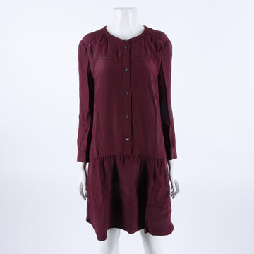 MAJE Seide Lange Ärmel Kleid 6878124