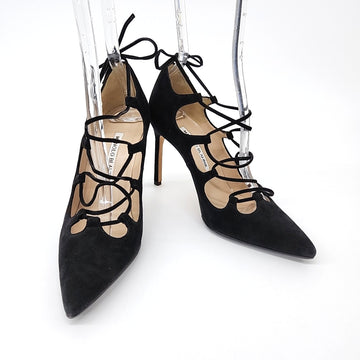 MANOLO BLAHNIK Wildleder Riemen Schuh 4024594