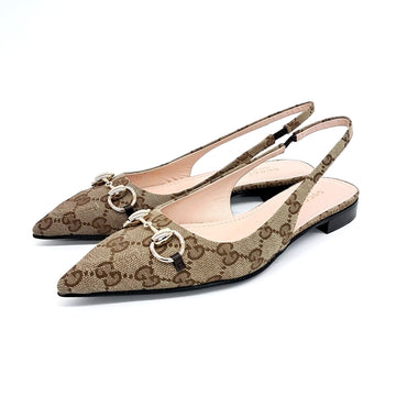GUCCI Jacquard Horsebit Slingback 6872438
