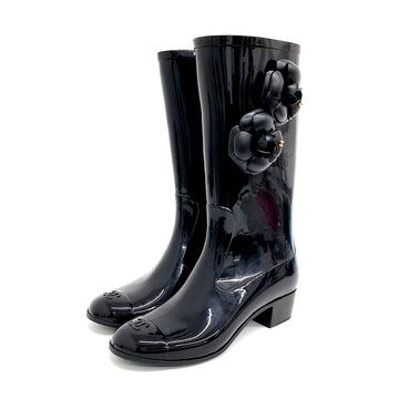 CHANEL シャネル カメリア レインブーツ 6871076