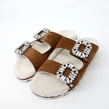 ROGER VIVIER Wildleder Shearling Slipper 6870870