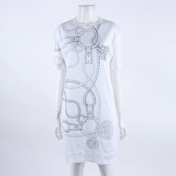 HERMES エルメス ワンピース ホワイトマルチ 6871873