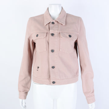 CHRISTIAN DIOR Denimjacke in Pinkbeige 6870668
