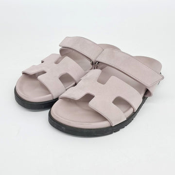 HERMES エルメス スウェード シフレ スリッパ 6870832