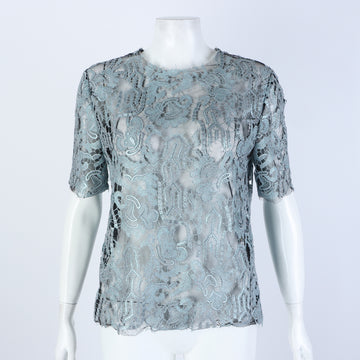 VALENTINO Sheer Lace Kurzarm 6873048