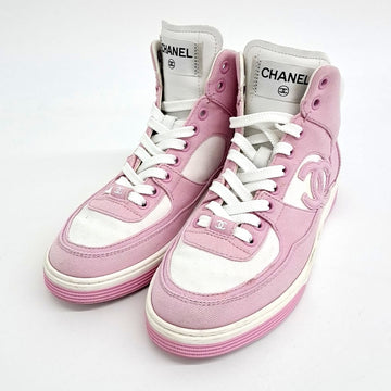 CHANEL シャネル ハイトップ スニーカー ピンク 6870901