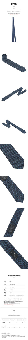 ETRO Herren Logo Druck Seidenkrawatte 10550 3005 200 52154552 [P]