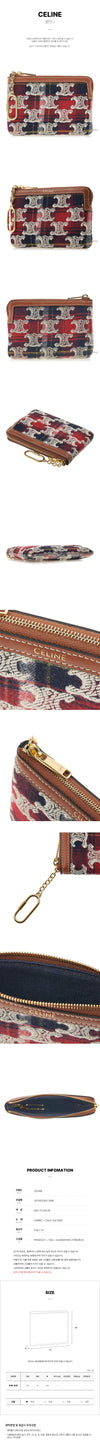 Celine Triomphe Embroidered Coin Purse 14ML FW24 125219059 [P]