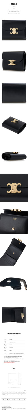 CELINE 女性用トリオンフ二つ折り財布 151515771 [P]