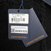 Louis Vuitton Men's Monogram Embossed Shearling Leather Mustang Jacket Navy 54 158520196 [P]