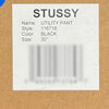 STUSSY ユーティリティパンツ ブラック (116718 0001) 153570610 [P]