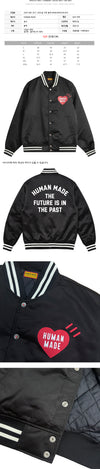 HUMAN MADE Stadionjacke mit Herzlogo Schwarz 160468122 [P]