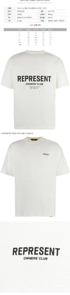 REPRESENT Owner's Club T-Shirt Flat White 26SS OCM41114 072 160469329 [P]