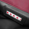 Marni Trunk Saffiano Nylon Shoulder Crossbody Bag Burgundy Medium 158667659 [P]