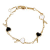 AMI Hammered Heart Logo Thin Chain Bracelet 161768626 [P]