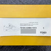 FENDI Logo Lettering Match Leder Low-Top Sneakers Seide Weiß 134049636 [P]
