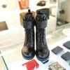 GUCCI Matelassé Damenstiefel 719849 AAA5W Leder Schwarz Luxus Damenschuhe 129137350 [P]