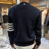 Thom Browne 24SS Milano Stitch Diagonal 4-Bar Cardigan Navy (MKC171A 00219 415) 123467452 [P]
